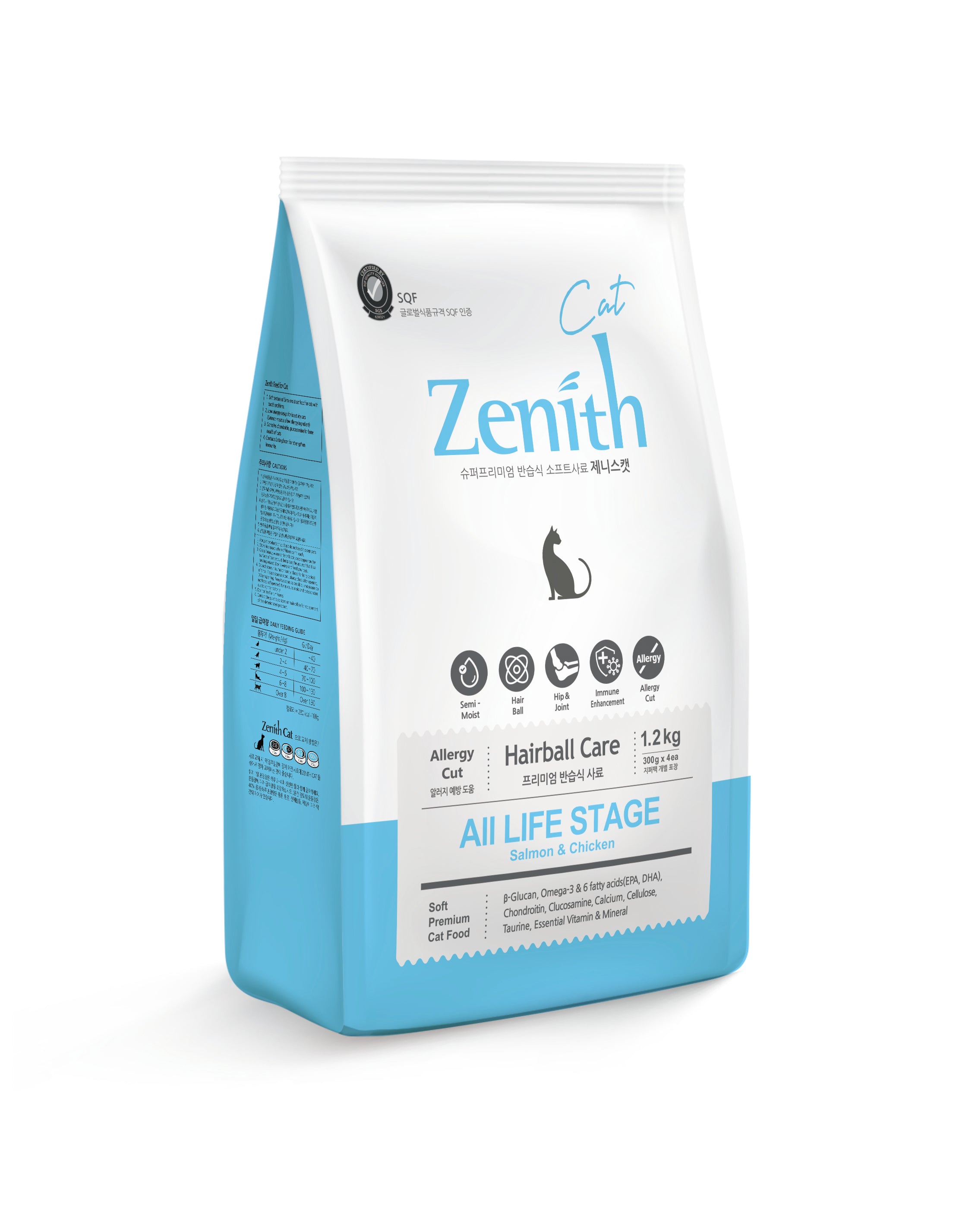 BOW WOW Zenith Salmon Chicken Hairball Control Soft Kibble Cat