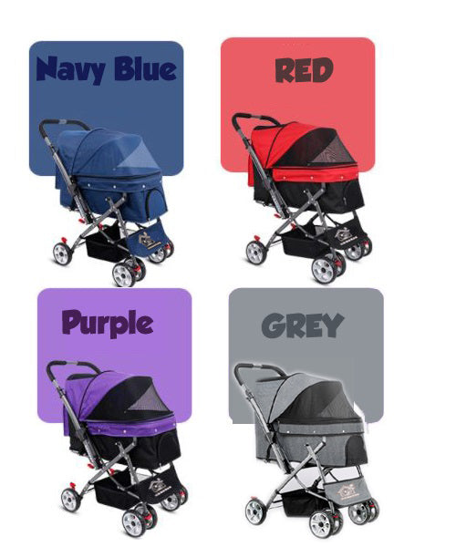 Dog stroller reversible store handle